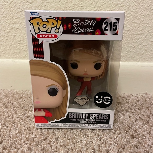 Funko Pop Rocks Britney‎ Spears #215 Diamond Edition Exclusive - Picture 1 of 5